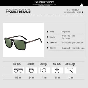 ELITERA occhiali da sole di marca polarizzati uomo UV400 lenti a specchio occhiali da sole maschili occhiali da donna Oculos De Sol 
