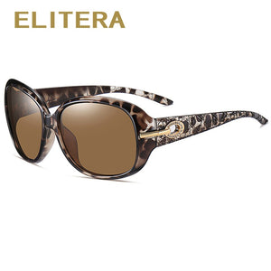 ELITERA Butterfly Polarized Diamond Sunglasses Women's  Vintage Sun Glasses Women Black Sunglass Anti-glare UV400 2023