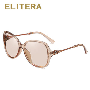 ELITERA Diamond Photochromic Sun Glasses Women's Polarized Butterfly Sunglasses 2023  Brand Design