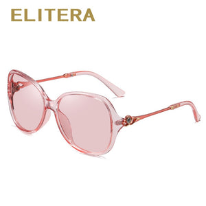 ELITERA Diamond Photochromic Sun Glasses Women's Polarized Butterfly Sunglasses 2023  Brand Design
