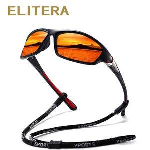 ELITERA Polarized Sunglasses Men Cycling Baseball Racing Sports Mirrored Eye Protect Glasses Anti Glare