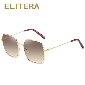 ELITERA Trendy Hollow Sun Glasses Women Retro Personality Metal Sunglasses 2023 Fashion