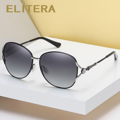ELITERA Oversized Polarized Sunglasses Women Sun Glasses Female Gradien Shades Eyewear