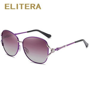 ELITERA Oversized Polarized Sunglasses Women Sun Glasses Female Gradien Shades Eyewear