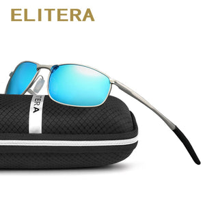 ELITERA Occhiali da sole polarizzati da uomo Designer di marca Occhiali da sole con lenti piccole Occhiali da sole da guida da uomo 