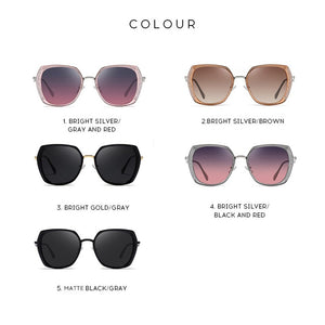 ELITERA Women Oversized Sunglasses  Polarized Design Female Ladies Polygon Sun Glasses Diamond Sunglass 2023