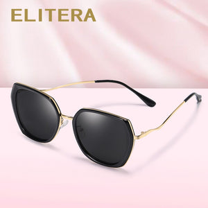 ELITERA Women Oversized Sunglasses  Polarized Design Female Ladies Polygon Sun Glasses Diamond Sunglass 2023