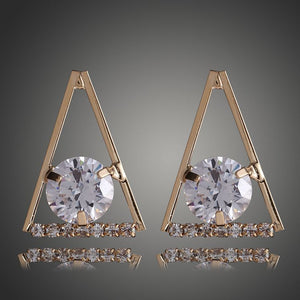 2018 New Crystal from Austrian Earrings For women fashion Jewelry Triangle zircon earrings Fashion wild lady temperament