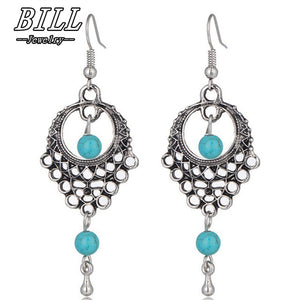 ES925 Brincos Women Boho Drop Dangle Carved Earring Vintage Ethnic Statement Beach Earrings Fashion Jewelry Charms Summer 2018