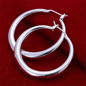 ESE020 Wholesale silver plated earrings , Factory price 925 stamped fashion jewelry Solid Earrings E020 /avnajmua