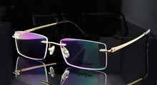 Load image into Gallery viewer, ESNBIE  Titanium Men Rimless Eyeglasses Frames Golden Man Spectacle Frame Optics Prescription Lens Eyewear Rx