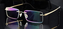 Load image into Gallery viewer, ESNBIE  Titanium Men Rimless Eyeglasses Frames Golden Man Spectacle Frame Optics Prescription Lens Eyewear Rx
