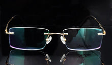 Load image into Gallery viewer, ESNBIE  Titanium Men Rimless Eyeglasses Frames Golden Man Spectacle Frame Optics Prescription Lens Eyewear Rx