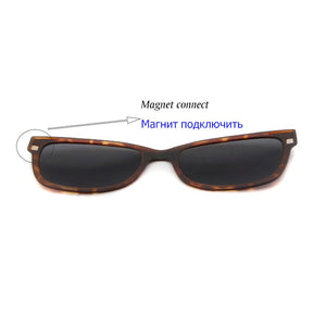 ESNBIE Nerd Glasses Frame Women Men with Clip On Sunglasses Polarized Sun Glasses Lens Driving Glass Ultem Spectacle Frame