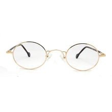 Load image into Gallery viewer, ESNBIE Small Black Circle Glasses Men Metal Round Optical Frame Women Prescription Glasses Oval Shape Spectacle Clear Lens