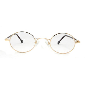 ESNBIE Small Black Circle Glasses Men Metal Round Optical Frame Women Prescription Glasses Oval Shape Spectacle Clear Lens