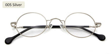 Load image into Gallery viewer, ESNBIE Small Black Circle Glasses Men Metal Round Optical Frame Women Prescription Glasses Oval Shape Spectacle Clear Lens