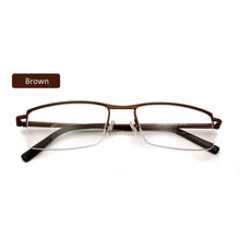 Load image into Gallery viewer, ESNBIE Ultra Light Titan Myopia Glasses Men Titanium Semi Rimless Eyeglass Frames For Women  Prescription Glasses For Sight