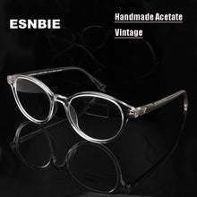 Load image into Gallery viewer, ESNBIE Vintage Round Eyeglasses Frames Women Eyes Frame Transparent Glasses Frame Plain Glasses Men Clear Myopia Eyeglasses