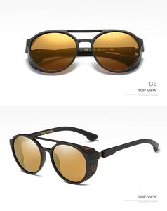 EYECRATFERS Retro Polarized Sunglasses Gothic Steampunk Sunglasses Mens Womens Retro Vintage Shield Eyewear Shades 1