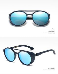 EYECRATFERS Retro Polarized Sunglasses Gothic Steampunk Sunglasses Mens Womens Retro Vintage Shield Eyewear Shades 1