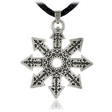 Carica l&#39;immagine nel visualizzatore di Gallery, Collana con pendente Chaos Magic Star in peltro per gioielli da uomo 