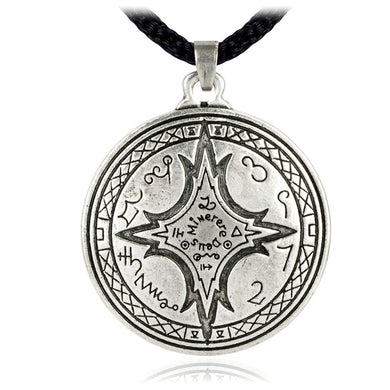 Talisman For Mastery of the Magical Arts Black Pullet Pentacle Pendant Hermetic Pagan Wiccan Jewelry