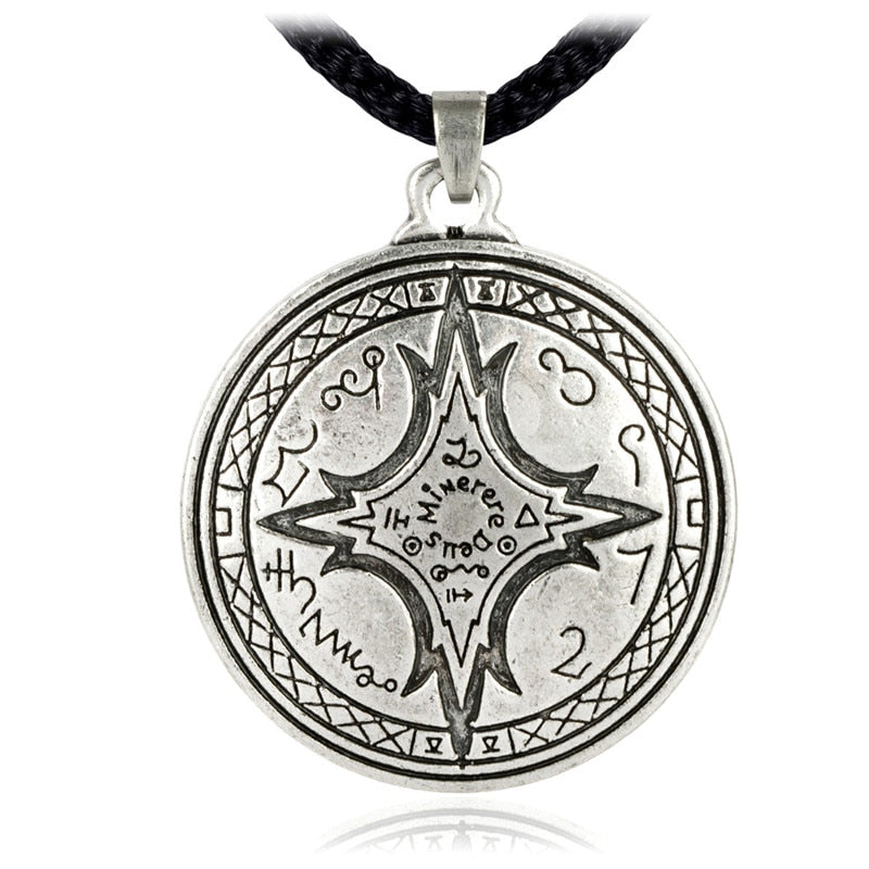 Talisman For Mastery of the Magical Arts Black Pullet Pentacle Pendant Hermetic Pagan Wiccan Jewelry