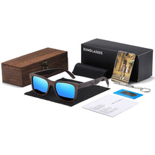 Load image into Gallery viewer, EZREAL Handmade Natural Brown Wooden Sunglasses Women Men Brand Design Vintage Glasses Polarized Lens