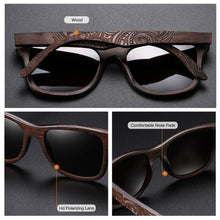 Load image into Gallery viewer, EZREAL Handmade Natural Brown Wooden Sunglasses Women Men Brand Design Vintage Glasses Polarized Lens