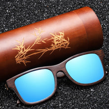 Load image into Gallery viewer, EZREAL Handmade Natural Brown Wooden Sunglasses Women Men Brand Design Vintage Glasses Polarized Lens