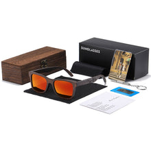 Load image into Gallery viewer, EZREAL Handmade Natural Brown Wooden Sunglasses Women Men Brand Design Vintage Glasses Polarized Lens