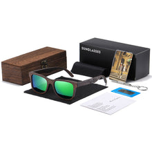 Load image into Gallery viewer, EZREAL Handmade Natural Brown Wooden Sunglasses Women Men Brand Design Vintage Glasses Polarized Lens