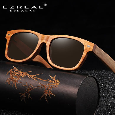 EZREAL Natural Wood Sunglasses Polarized Wooden Sunglasses UV400 Sunglasses  Wooden Sunglasses Brand With Wooden Box