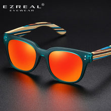 Load image into Gallery viewer, EZREAL Classic Polarized Wood Sunglasses Men Women Driving Mirror SunGlasses  UV400 Driver Handmade