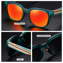 Load image into Gallery viewer, EZREAL Classic Polarized Wood Sunglasses Men Women Driving Mirror SunGlasses  UV400 Driver Handmade