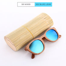 Load image into Gallery viewer, EZREAL Polarized Zebra Wood Sunglasses Men Women Hand Made Vintage Wooden Frame Male Driving Sun Glasses Shades Gafas With Box