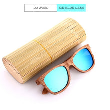 Load image into Gallery viewer, EZREAL Polarized Zebra Wood Sunglasses Men Women Hand Made Vintage Wooden Frame Male Driving Sun Glasses Shades Gafas With Box
