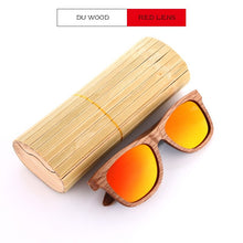 Load image into Gallery viewer, EZREAL Polarized Zebra Wood Sunglasses Men Women Hand Made Vintage Wooden Frame Male Driving Sun Glasses Shades Gafas With Box