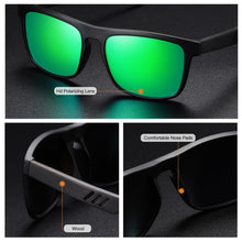 Load image into Gallery viewer, EZREAL Vintage Sports Style Polarized Sunglasses Men Black Driving Square Wooden Shades Sunglass