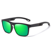Load image into Gallery viewer, EZREAL Vintage Sports Style Polarized Sunglasses Men Black Driving Square Wooden Shades Sunglass