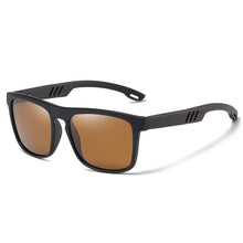 Load image into Gallery viewer, EZREAL Vintage Sports Style Polarized Sunglasses Men Black Driving Square Wooden Shades Sunglass