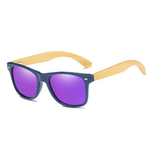 Load image into Gallery viewer, EZREAL Wood Sunglasses Men Women Square Bamboo Women For Polarized Mirror Sun Glasses Oculos de sol Masculino Handmade With case
