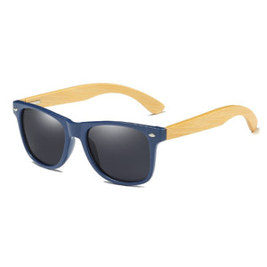 EZREAL Wood Sunglasses Men Women Square Bamboo Women For Polarized Mirror Sun Glasses Oculos de sol Masculino Handmade With case