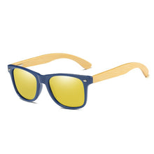 Load image into Gallery viewer, EZREAL Wood Sunglasses Men Women Square Bamboo Women For Polarized Mirror Sun Glasses Oculos de sol Masculino Handmade With case
