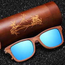 Load image into Gallery viewer, EZREAL Wood Women Sunglasses Men Grade Brand Carved Design Brown Bamboo Frame Polarized Sunglasses Skateboard Wood Eyeglasses