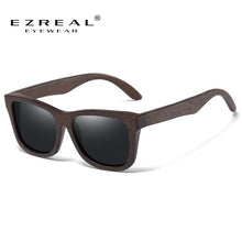 Load image into Gallery viewer, EZREAl   Bamboo Wood Polarized Sunglasses Driving Square Style Sun Glasses Male Goggle UV400 Women Men Brand Designer