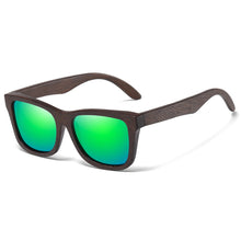 Load image into Gallery viewer, EZREAl   Bamboo Wood Polarized Sunglasses Driving Square Style Sun Glasses Male Goggle UV400 Women Men Brand Designer