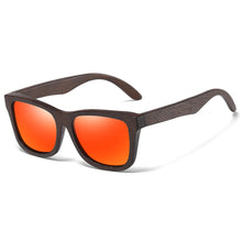 Load image into Gallery viewer, EZREAl   Bamboo Wood Polarized Sunglasses Driving Square Style Sun Glasses Male Goggle UV400 Women Men Brand Designer