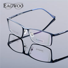 Load image into Gallery viewer, Eagwoo Aluminum Men Wide Face Prescription Eyeglasses  Full Rim Optical Frame Business Eye Glasses Light Big Spectacle MF2351